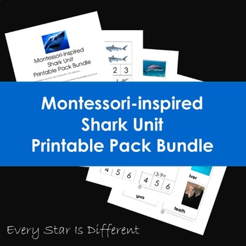 Preview of Shark Unit Printable Pack Bundle