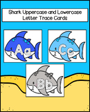 Shark Uppercase and Lowercase Letter Trace Cards