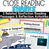 All About Sharks Activities Shark Week Reading Passages Su