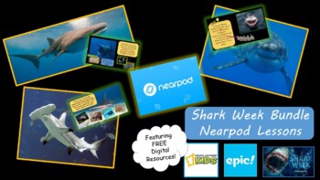 Preview of Shark Week Distance Learning Nearpod Lesson Bundle