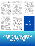 Shark Week MultiPage Coloring & Facts Handout!