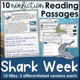 Shark Week Reading Comprehension Passages