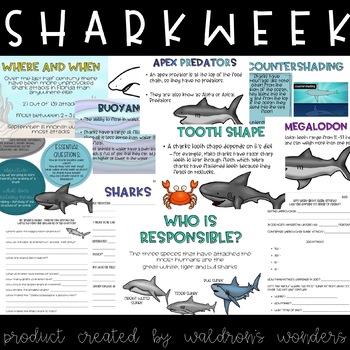 Preview of Shark Week Unit