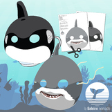 Shark and Orca mask (explanations in French)