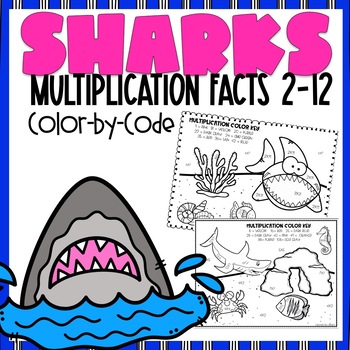 Color by Number Shark - Reading adventures for kids ages 3 to 5