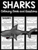 Sharks Informational Coloring Book and Comprehension Quest