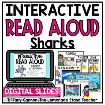 Preview of Sharks Main Topic and Key Details Digital Read Aloud Google Slides TM