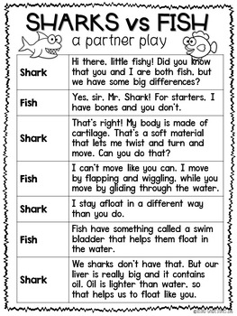 Sharks Nonfiction Readers Theater by Second Grade Stories | TpT