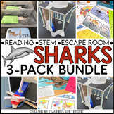 Sharks Reading and Escape Room Bundle