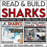 Sharks Reading and STEM Bundle with Shark Trap STEM Challenge