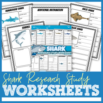 Preview of Sharks Research Worksheets