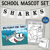 Sharks School Mascot Set