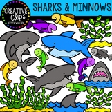 Sharks and Minnows: Ocean Clipart {Creative Clips Clipart}