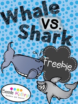 Preview of Sharks vs. Whales ELA and Science Freebie