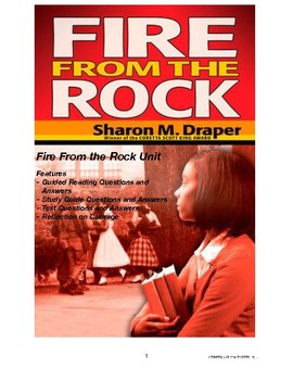 Preview of Sharon Draper's "Fire From the Rock" Unit, Black History Month, Little Rock Nine