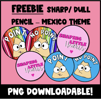 Preview of Sharp / Dull - Mexico Theme FREEBIE