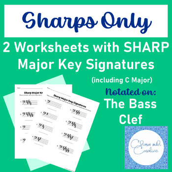 Preview of Sharp Only - Major Key Signatures - Bass Clef