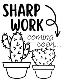 Sharp Work Coming Soon - Cactus theme