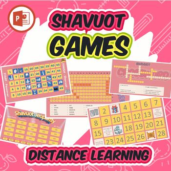 Preview of Shavuot Games Bundle (Distance Learning)
