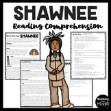 Shawnee Native Americans Reading Comprehension Worksheet I