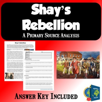 Preview of Shay's Rebellion Primary Source Reading