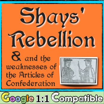 Preview of Shays Rebellion, Articles of Confederation, and Constitution Activity and Skit