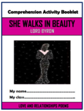 She Walks in Beauty Comprehension Activities Booklet!