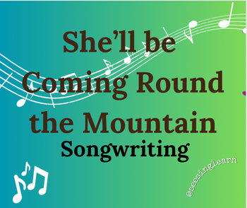 Preview of She'll Be Coming Round the Mountain Songwriting adaptation, music therapy