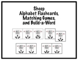 Sheep Alphabet Flashcards, Matching Games, and Build-a-Word