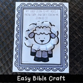 Sheep Bible Craft for kids | Sunday School John 10 verse 2