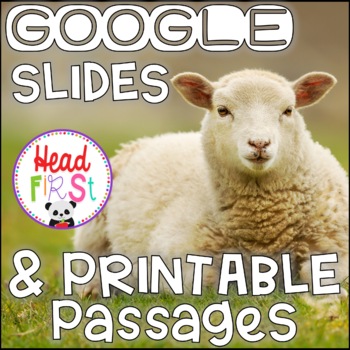 Preview of Sheep NONFICTION GOOGLE and PRINTABLE Passages and Writing Activities