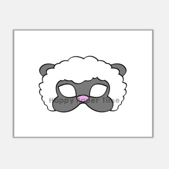 printable sheep mask