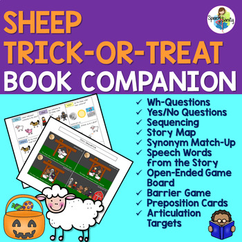 Preview of Sheep Trick or Treat: Book Companion