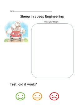 Preview of Sheep in a Jeep Engineering Half-Sheet, simple machines