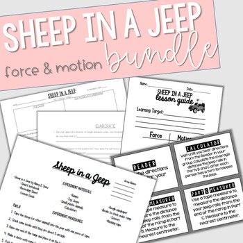 Preview of Sheep in a Jeep Experiment (Force & Motion) BUNDLE