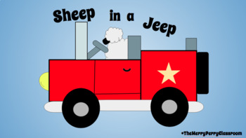 Preview of Sheep in a Jeep Rhyming Activity