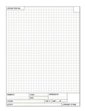 Sheet A - 8.5" X 11' Standard Grid Sheet