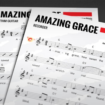 Amazing Grace Recorder Finger Chart