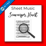 Sheet Music Scavenger Hunt