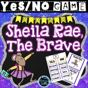 Preview of Sheila Rae, The Brave - Character Traits Game