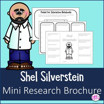 Preview of Shel Silverstein Author Study Research Bio Brochure Interactive Notebook