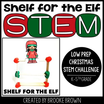 Preview of Shelf for the Elf / Toy Shelf STEM Challenge - Christmas STEM Activity - Winter