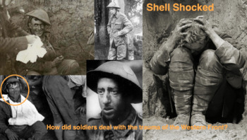 What were the causes of shell shock and how was it treated during WW1?