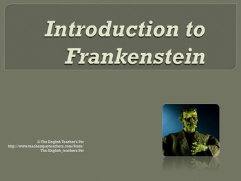 Preview of Shelley's Frankenstein Introduction PowerPoint