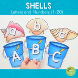 Shells Letters and Number Cards