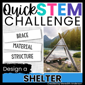 Preview of Weatherproof Structure or Shelter STEM Challenge - Quick STEM Activity
