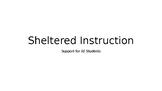 Sheltered Instruction PowerPoint