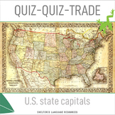 50 US State Capitals Quiz Quiz Trade Game