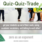 Zero Exponent Law Quiz Quiz Trade Game