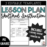 Sheltered Instruction Lesson Plan Template (SIOP)